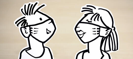 Maske auf der Erdkugel, Bild: congerdesign auf Pixabay