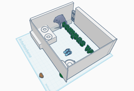 Tinker Cad - 3D-Toilette - Design 2