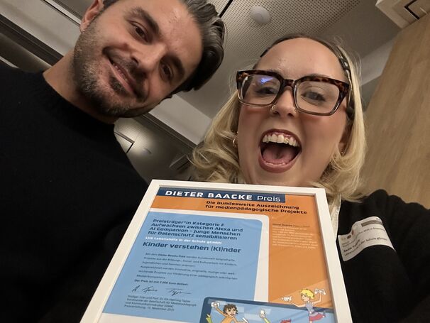 Das Projekt &quot;Kinder verstehen (KI)nder&quot; gewinnt den Dieter Baacke Preis!