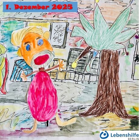 Bild: "Weihnachten" von Wolfgang Fassott und Herbert Meyer, Kunstwerkstatt der Lebenshilfe Berlin