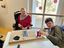 Gruppe 7: Linoldruck für Raumgestaltung Motiv Funkturm. Gruppe 7: Linoldruck für Raumgestaltung Motiv Funkturm.